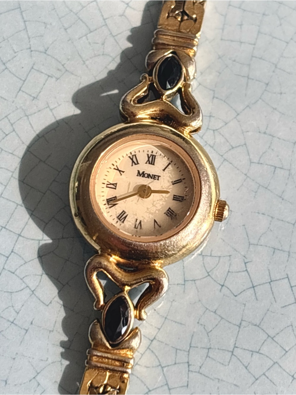 Vintage Monet Gold-Tone Women's Quartz Watch - Roman Numerals